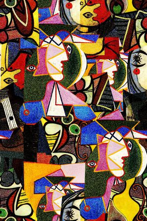 卡通人物印花华亿平台图片