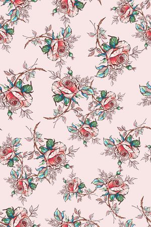 玫瑰花印花华亿平台图片