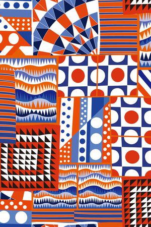 几何印花华亿平台图片