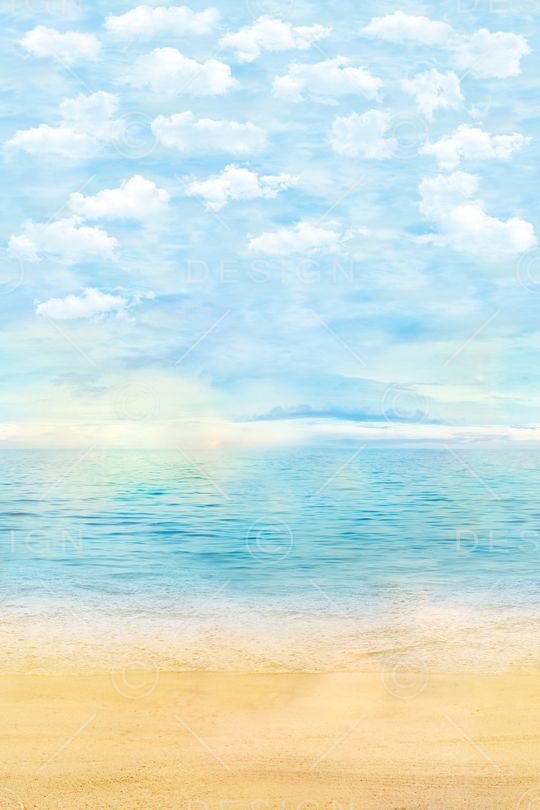 沙滩印花华亿平台图片