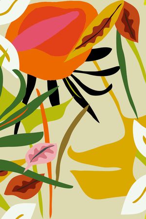 彩底花卉印花华亿平台图片