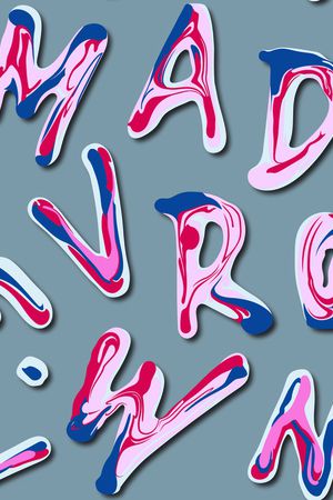 字母印花华亿平台图片