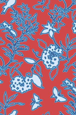 绿植树叶印花华亿平台图片