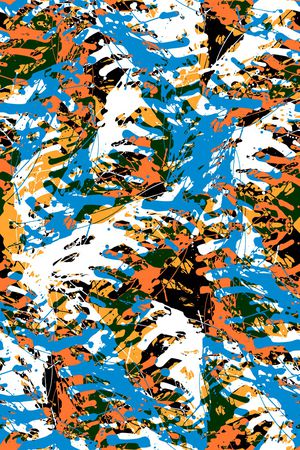 抽象男装印花华亿平台图片