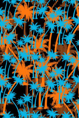 椰子树印花华亿平台图片