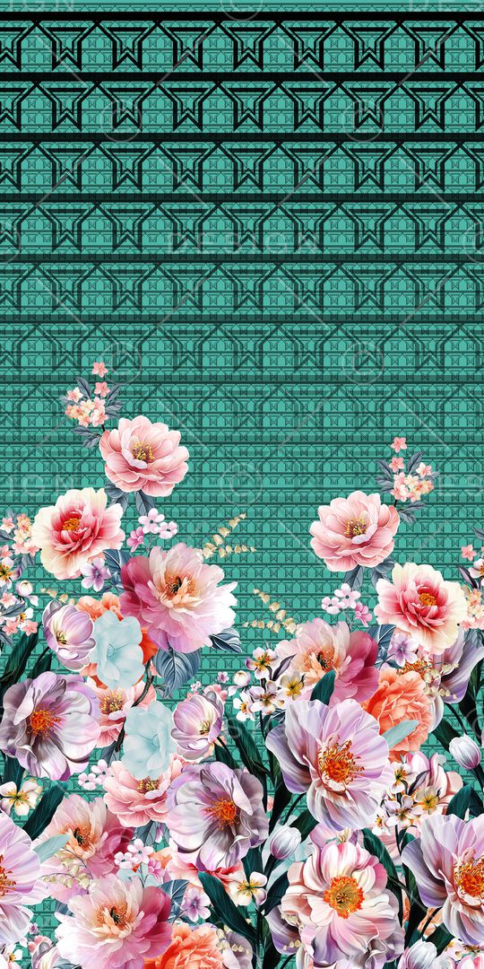 几何印花华亿平台图片