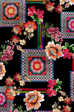 几何印花华亿平台图片