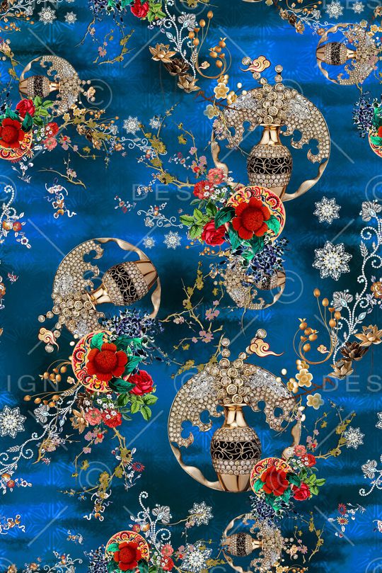 复古印花华亿平台图片