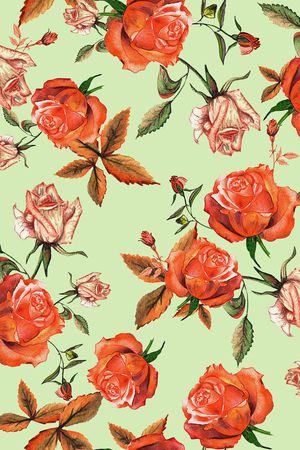 玫瑰花印花华亿平台图片