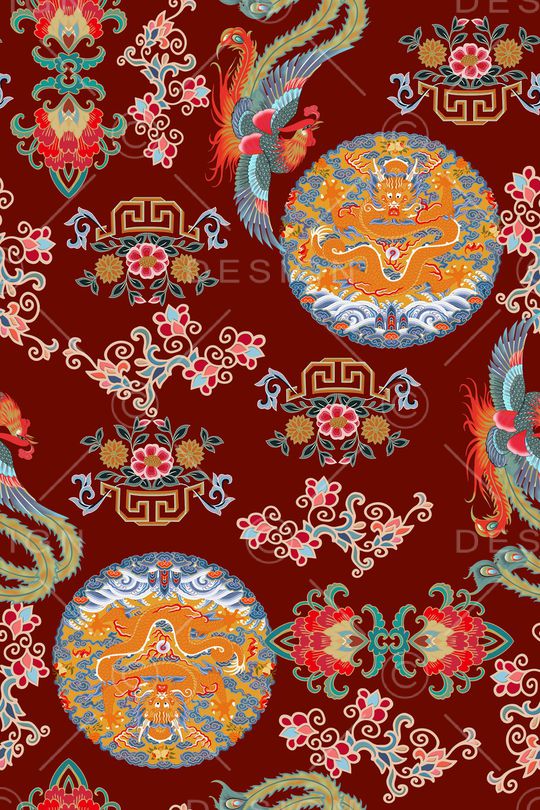 真丝印花华亿平台图片