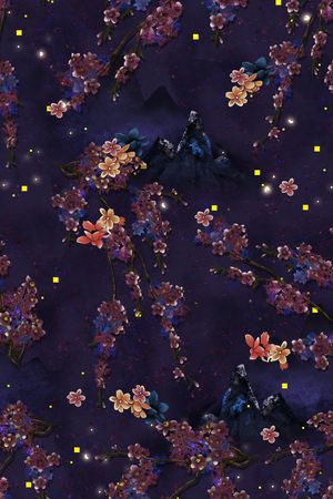 绿植树叶印花华亿平台图片