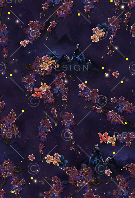 绿植树叶印花华亿平台图片