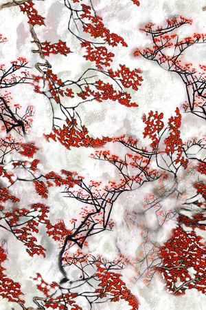 旗袍印花华亿平台图片