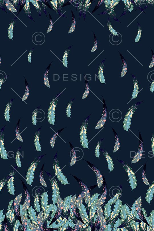 羽毛印花华亿平台图片