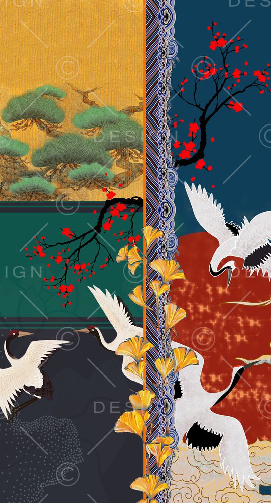 梅花印花华亿平台图片