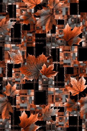 绿植树叶印花华亿平台图片