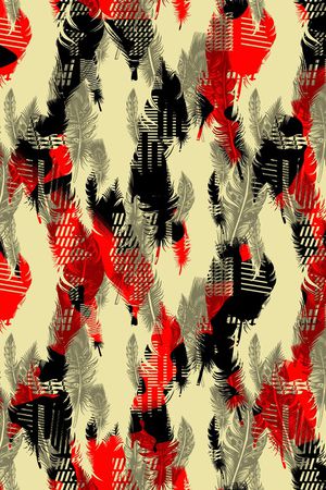 羽毛印花华亿平台图片