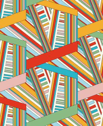 几何印花华亿平台图片