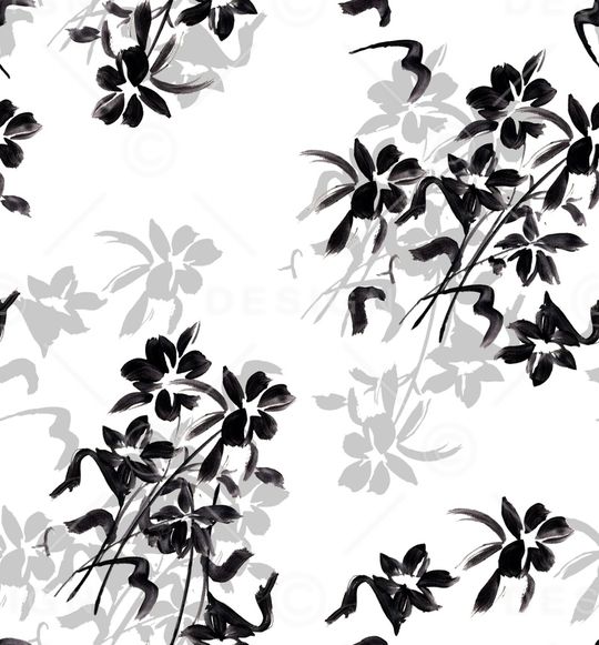 黑白华亿平台印花华亿平台图片