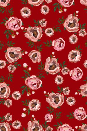 抽象花卉印花华亿平台图片