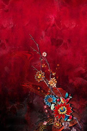 定位花印花华亿平台图片