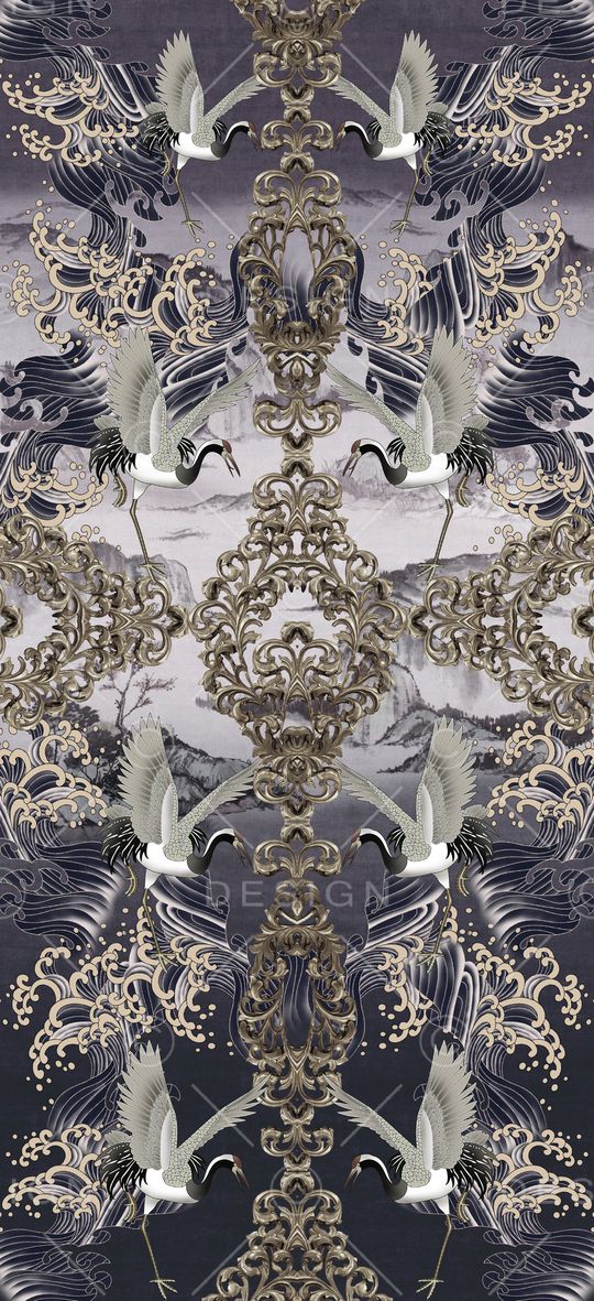 宫廷风印花华亿平台图片