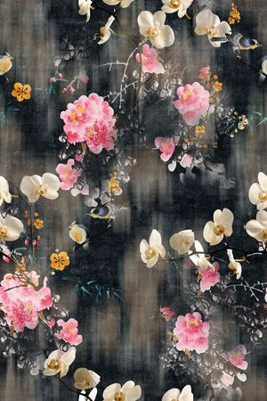 花鸟印花华亿平台图片