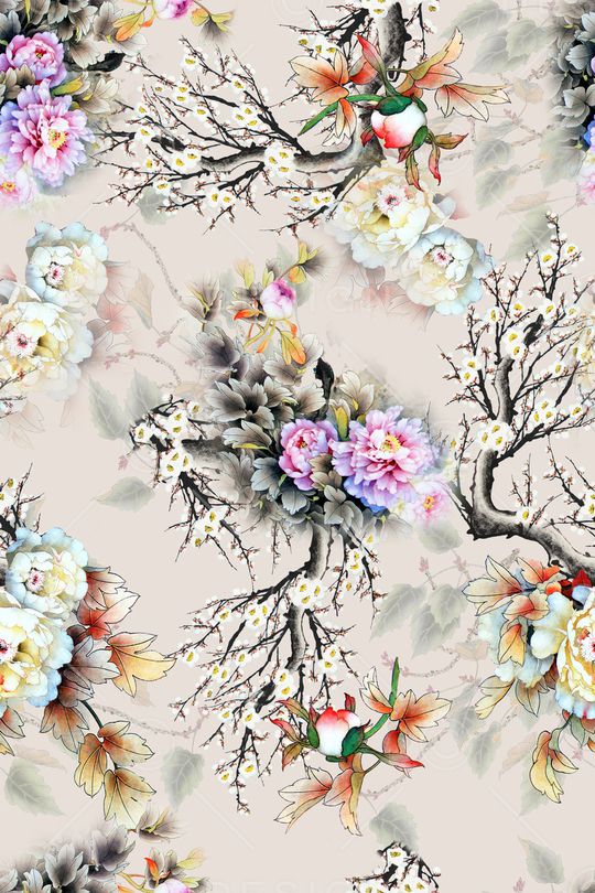 旗袍印花华亿平台图片