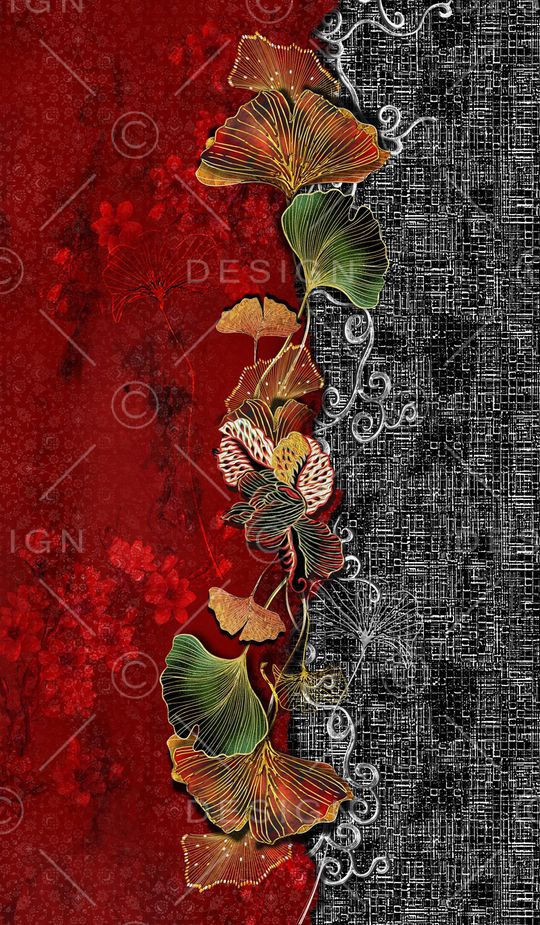 绿植树叶印花华亿平台图片