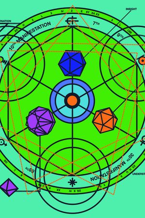 六边形印花华亿平台图片