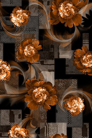 格子印花华亿平台图片