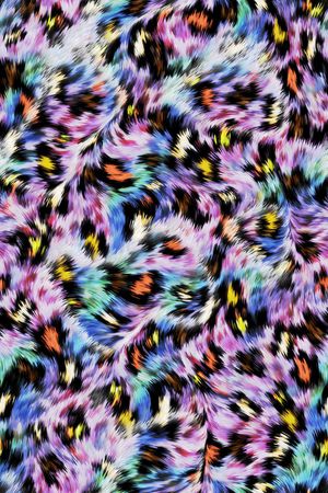 豹纹印花华亿平台图片