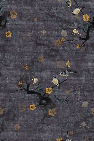 花鸟印花华亿平台图片