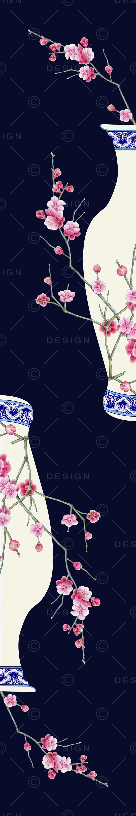 梅花印花华亿平台图片