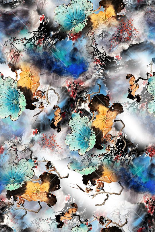 旗袍印花华亿平台图片