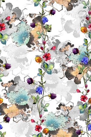 旗袍印花华亿平台图片