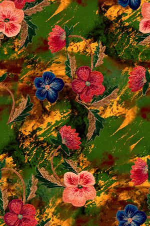 旗袍印花华亿平台图片