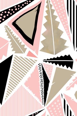 三角形印花华亿平台图片