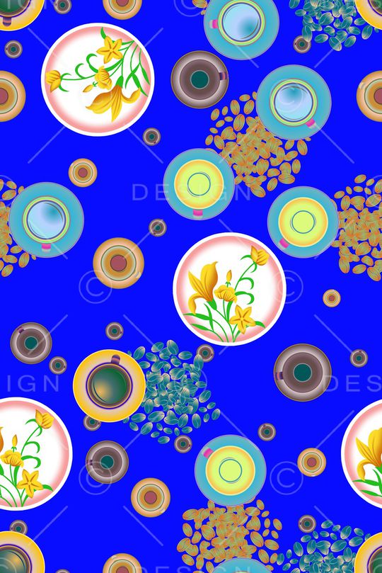 水仙花印花华亿平台图片