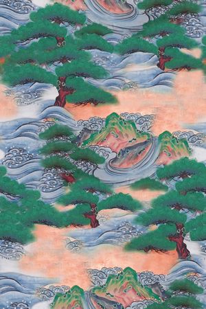 真丝印花华亿平台图片