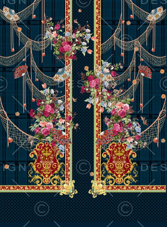 女装定位花印花华亿平台图片