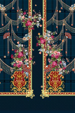 女装定位花印花华亿平台图片