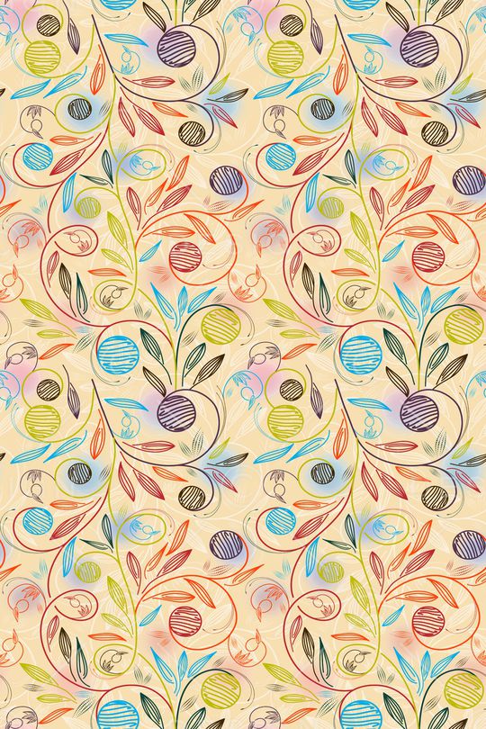 抽象花卉印花华亿平台图片