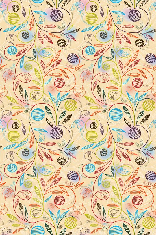 抽象花卉印花华亿平台图片