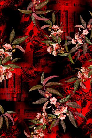 复古印花华亿平台图片