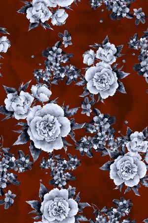 花卉印花华亿平台图片