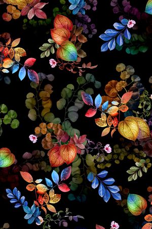 绿植树叶印花华亿平台图片