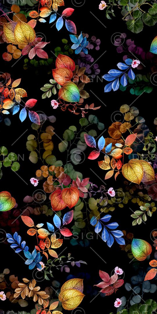 绿植树叶印花华亿平台图片