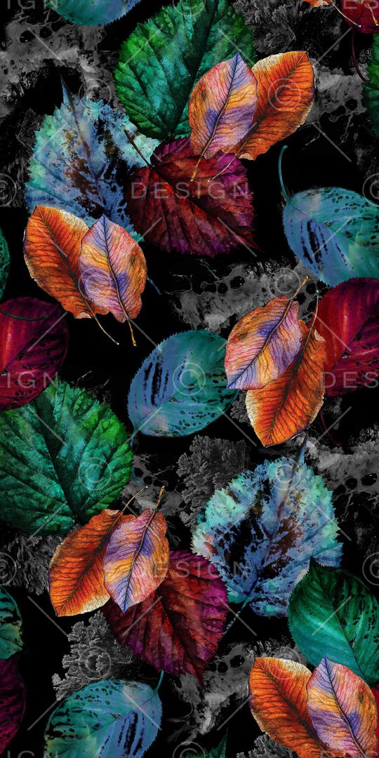 绿植树叶印花华亿平台图片