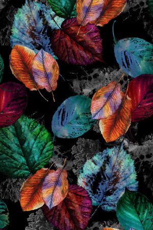 绿植树叶印花华亿平台图片